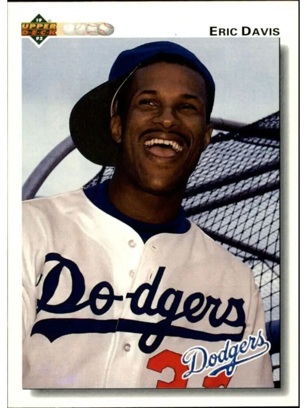 Eric Davis 1992 Upper Deck MLB #756 Baseball Card Los Angeles Dodgers